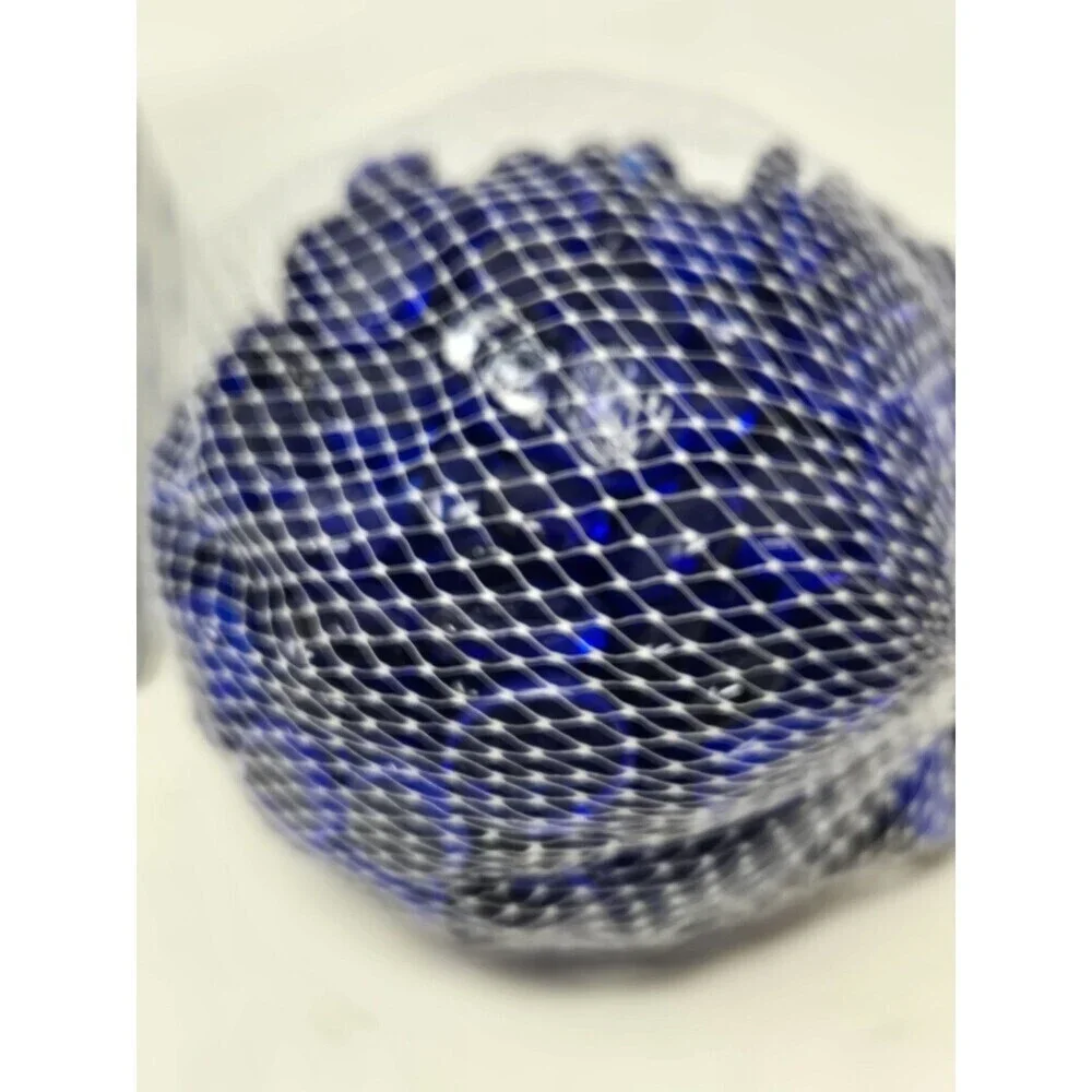 VINTAGE NOS PRINCESS HOUSE DECORATING CRYSTALS ROYAL BLUE 3 LBS VASE FILLER 099B